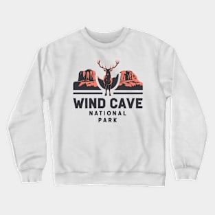 Wind Cave National Park Pronghorn Crewneck Sweatshirt